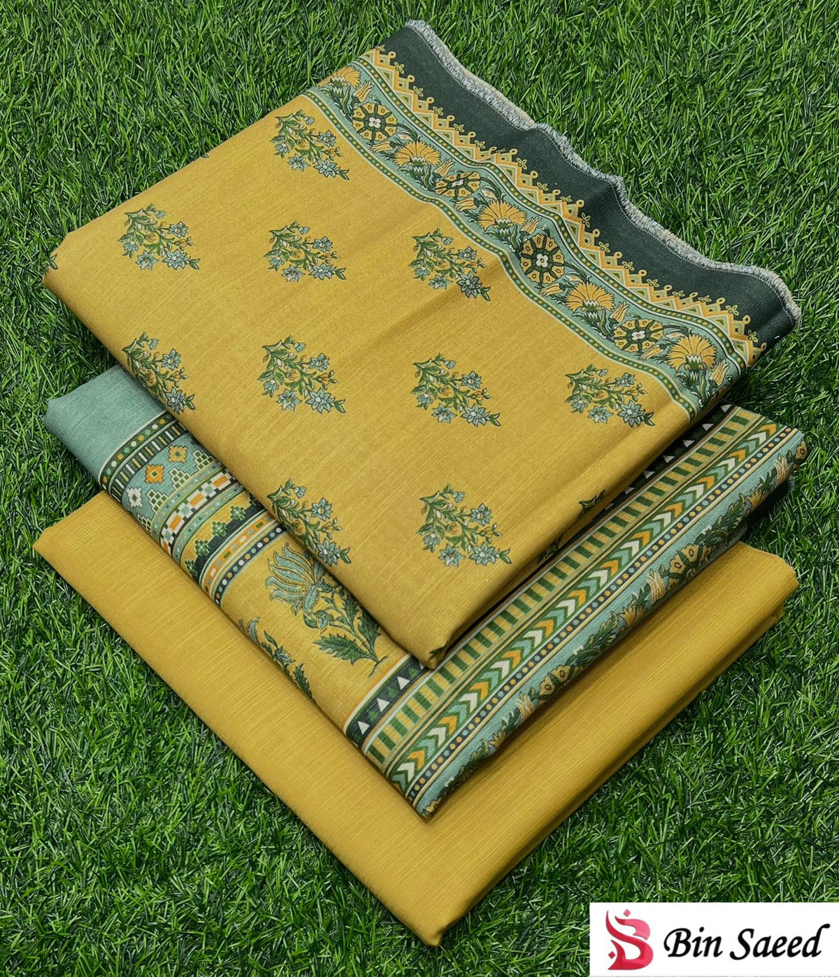 Bin Saeed 3PC khaddar 100% ORIGINAL 25