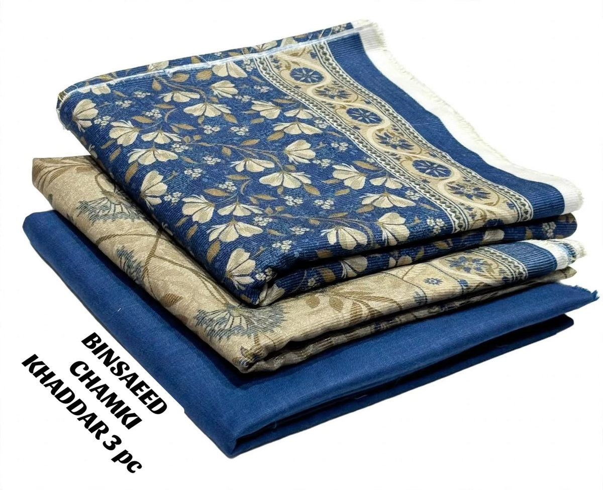 Bin Saeed 3PC khaddar 100% ORIGINAL 22
