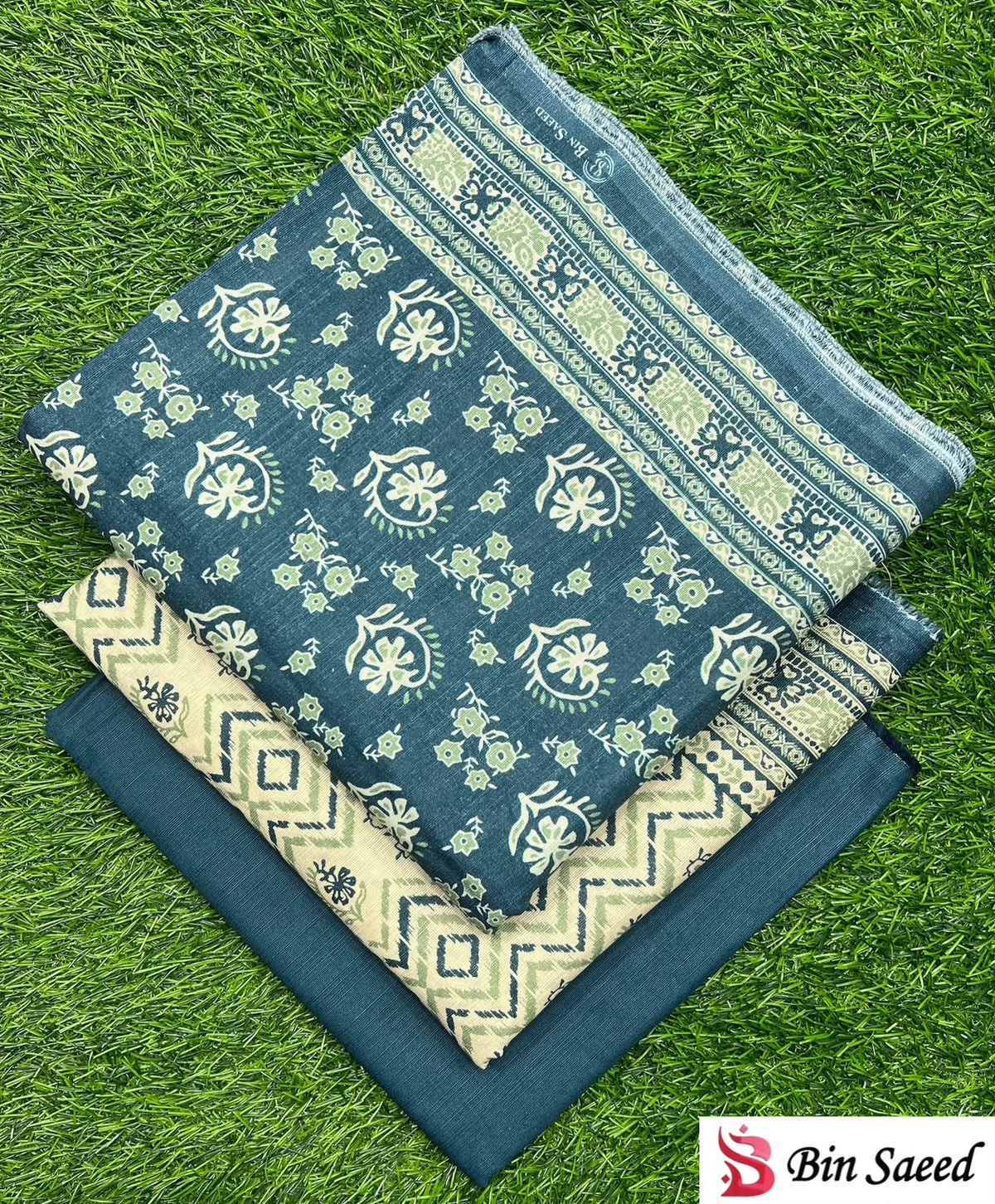 Bin Saeed 3PC khaddar 100% ORIGINAL 36