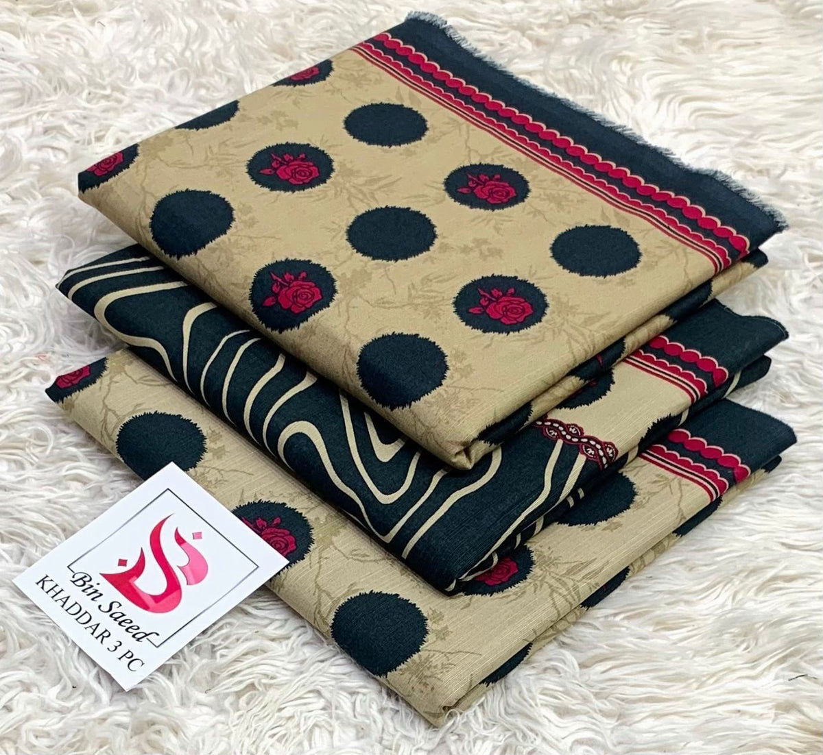 Bin Saeed 3PC khaddar 100% ORIGINAL 13