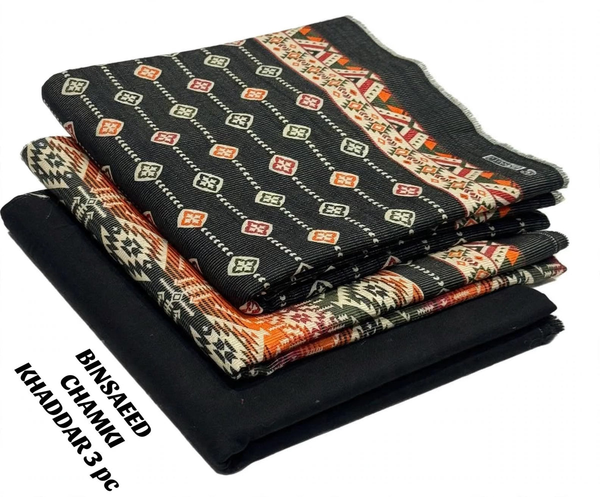 Bin Saeed 3PC khaddar 100% ORIGINAL 24