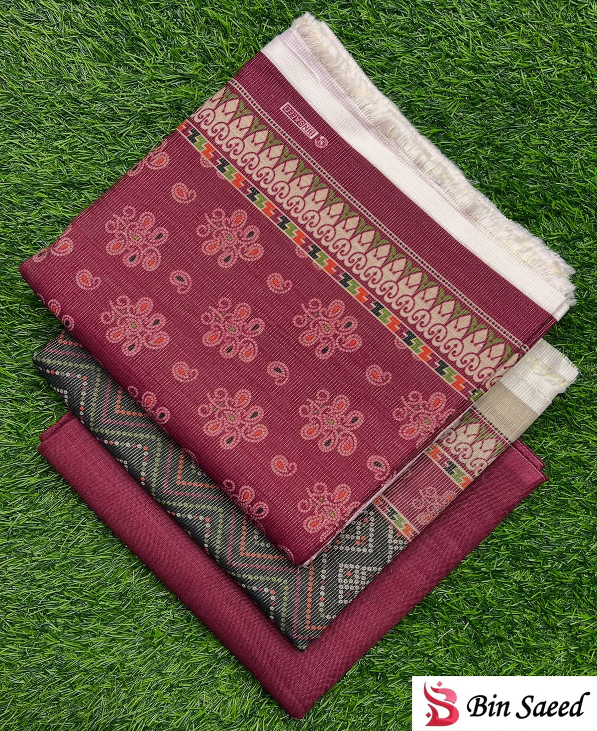 Bin Saeed 3PC khaddar 100% ORIGINAL 32