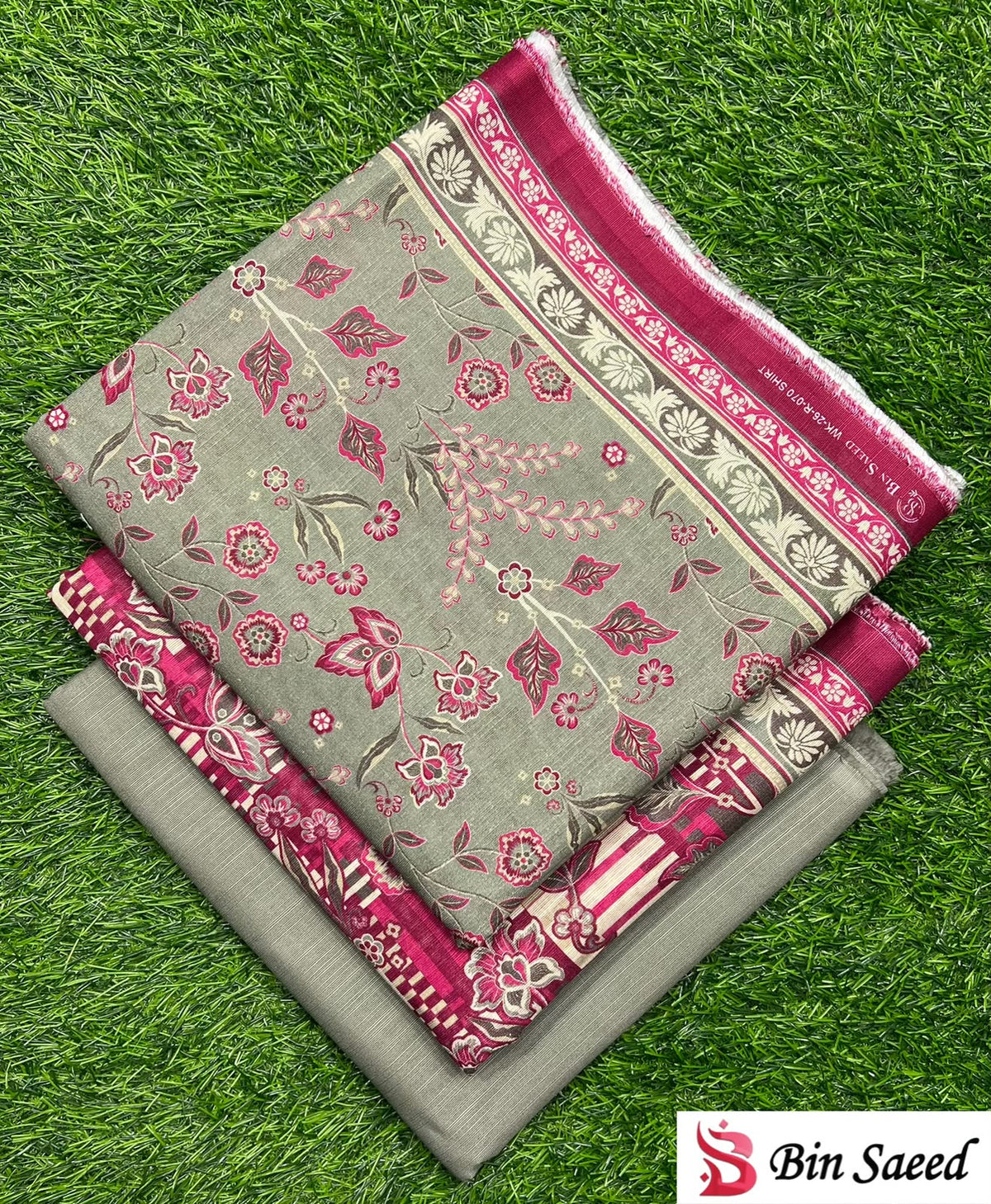 Bin Saeed 3PC khaddar 100% ORIGINAL 30