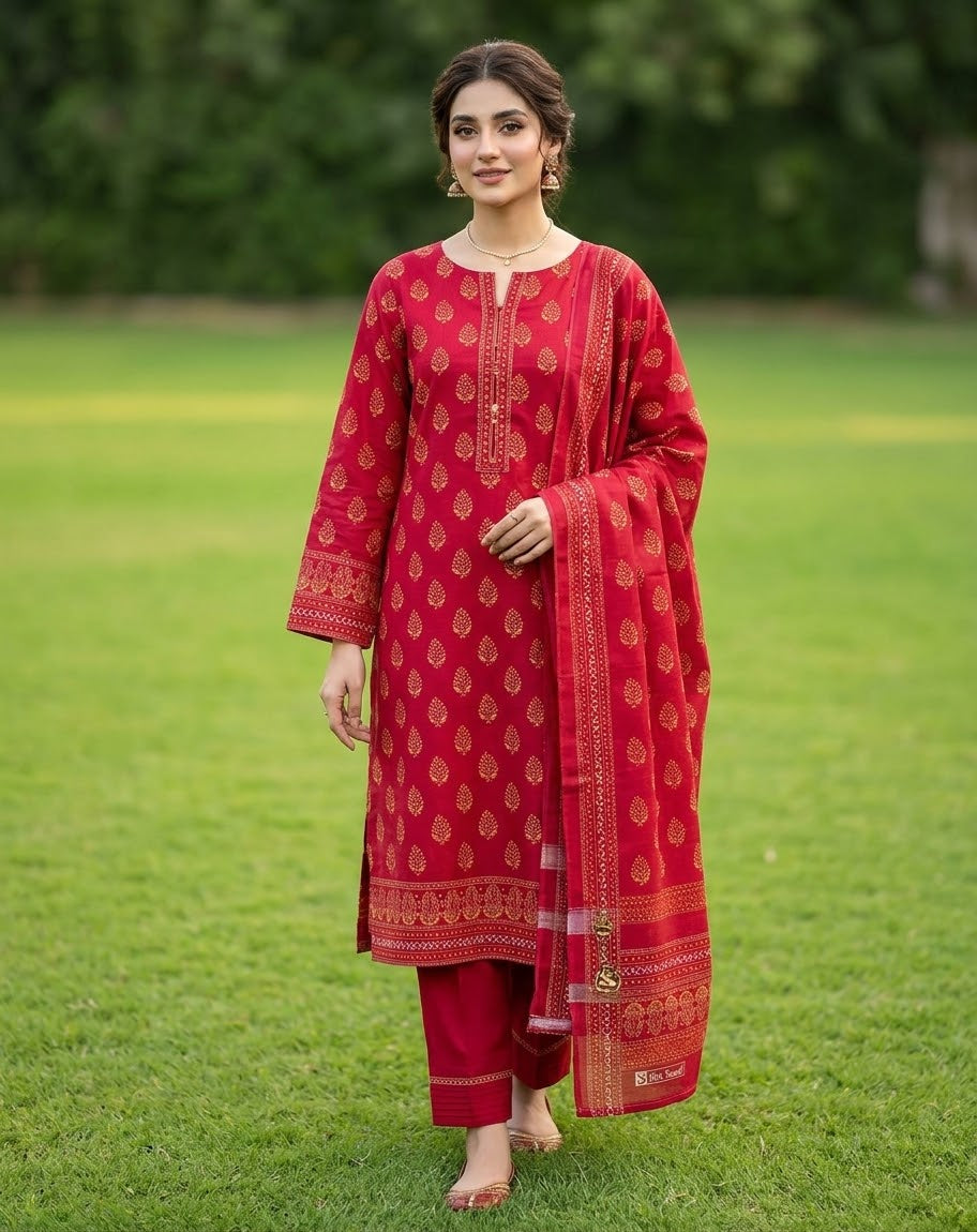 Bin Saeed 3PC khaddar 100% ORIGINAL 34