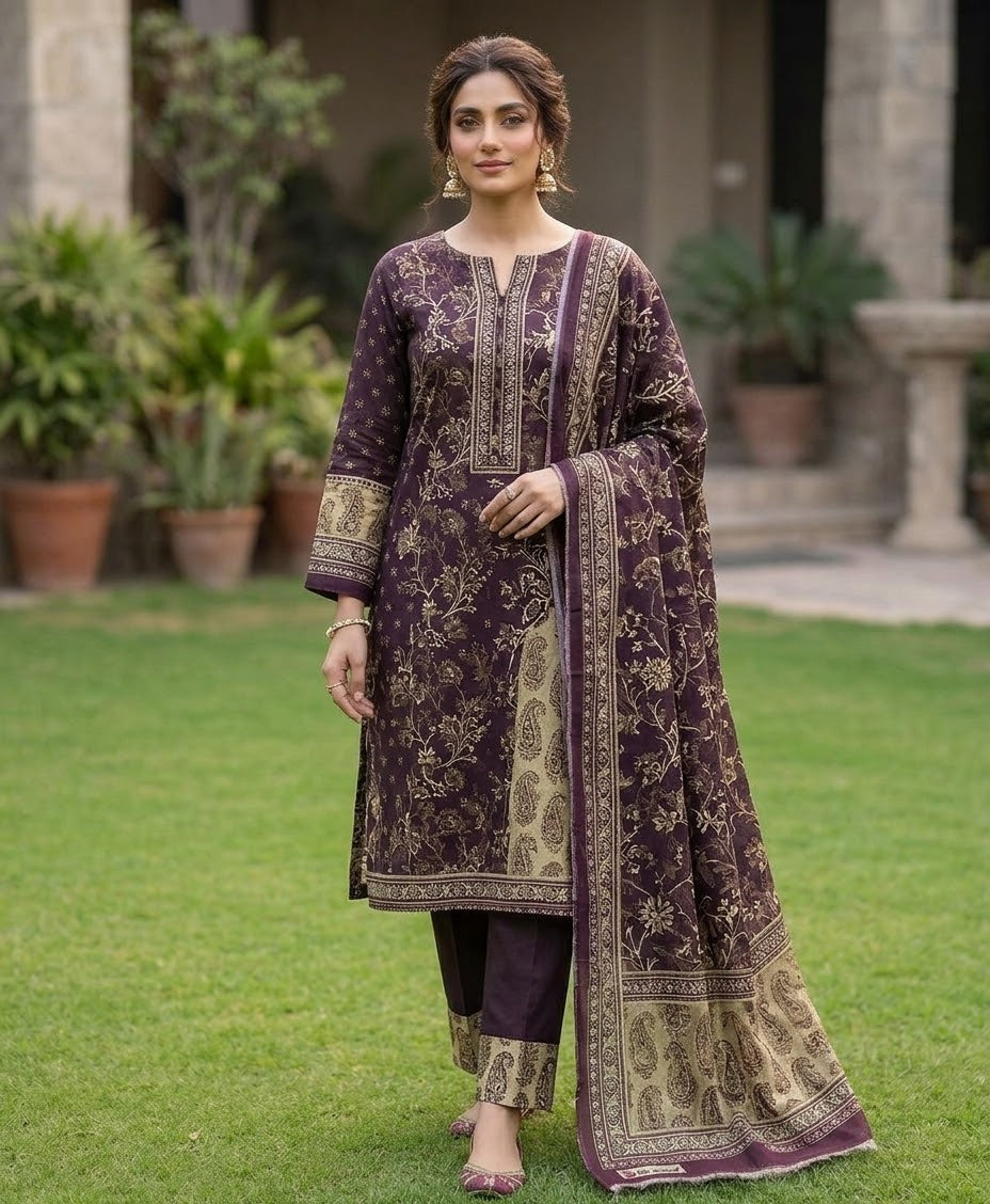 Bin Saeed 3PC khaddar 100% ORIGINAL 29