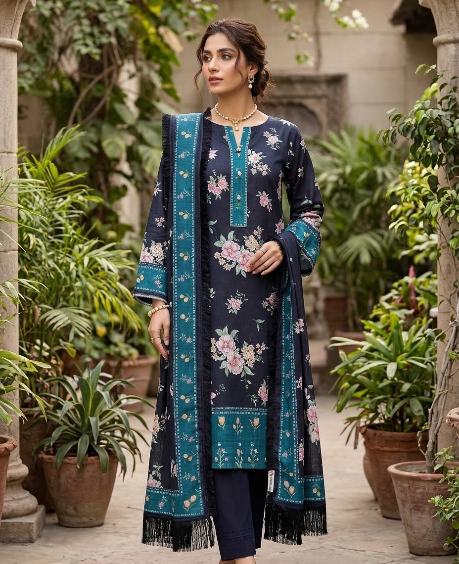 Bin Saeed 3PC khaddar 100% ORIGINAL 28