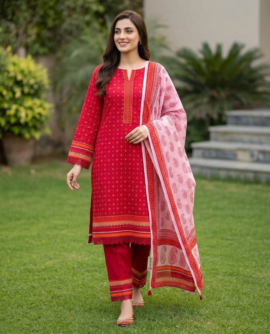 Bin Saeed 3PC khaddar 100% ORIGINAL 26