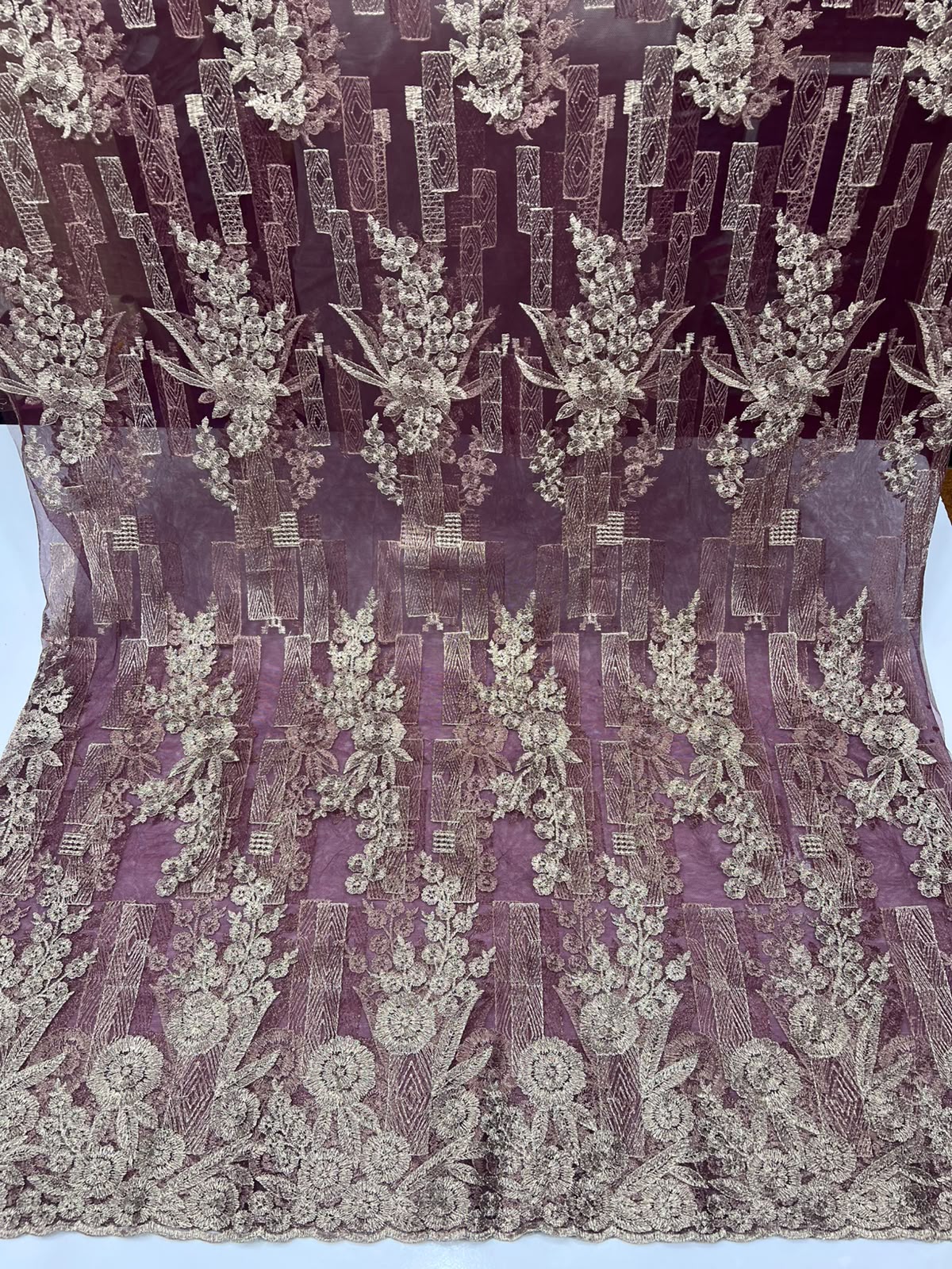 Imported Maxi with hilla Zari embroidery Wedding and party Wear
