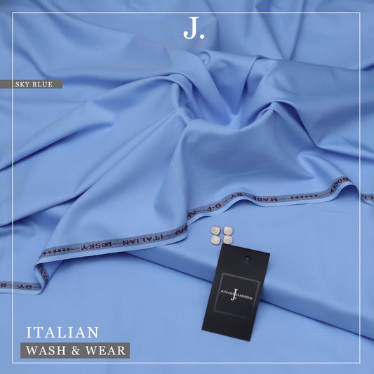 J. Junaid Jamshed Wash & wear - SKY BLUE