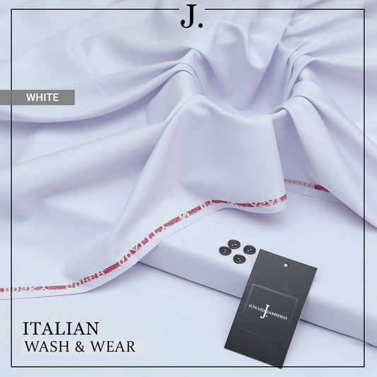 J. Junaid Jamshed Wash & wear - PURE WHITE