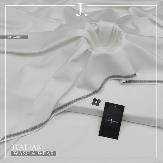 J. Junaid Jamshed Wash & wear - OFF WHITE