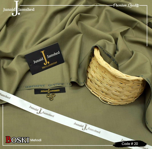 J. Junaid Jamshed Wash &amp; Wear Boski 100% Gurranteed Fabric