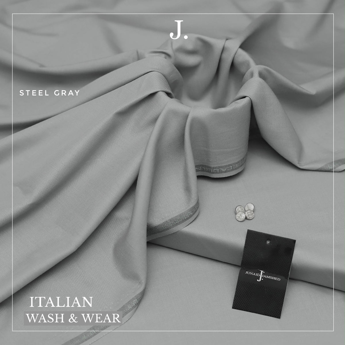 J. Junaid Jamshed Wash & wear - SILVER