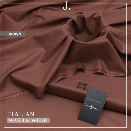 J. Junaid Jamshed wash & wear - DARKISH BROWN