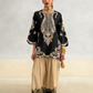 PREMIUM UNSTITCHED 2-PIECE SILK COLLECTION-BLACK