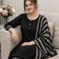 3PC Dress Multani Khaadi Sussi - BLACK LINING