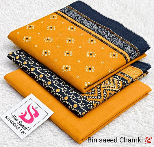 Bin Saeed 3PC khaddar 100% ORIGINAL 02