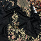 ETHENIC PREMIUM UNSTITCHED 2-PIECE SILK COLLECTION-BLACK
