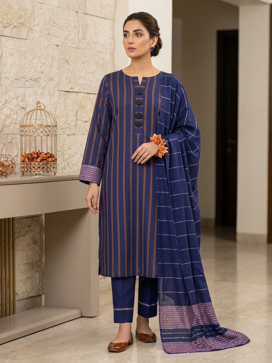 3PC Dress Multani Khaadi Sussi - New D12