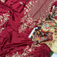 ETHENIC PREMIUM UNSTITCHED 2-PIECE SILK COLLECTION-MEHROON