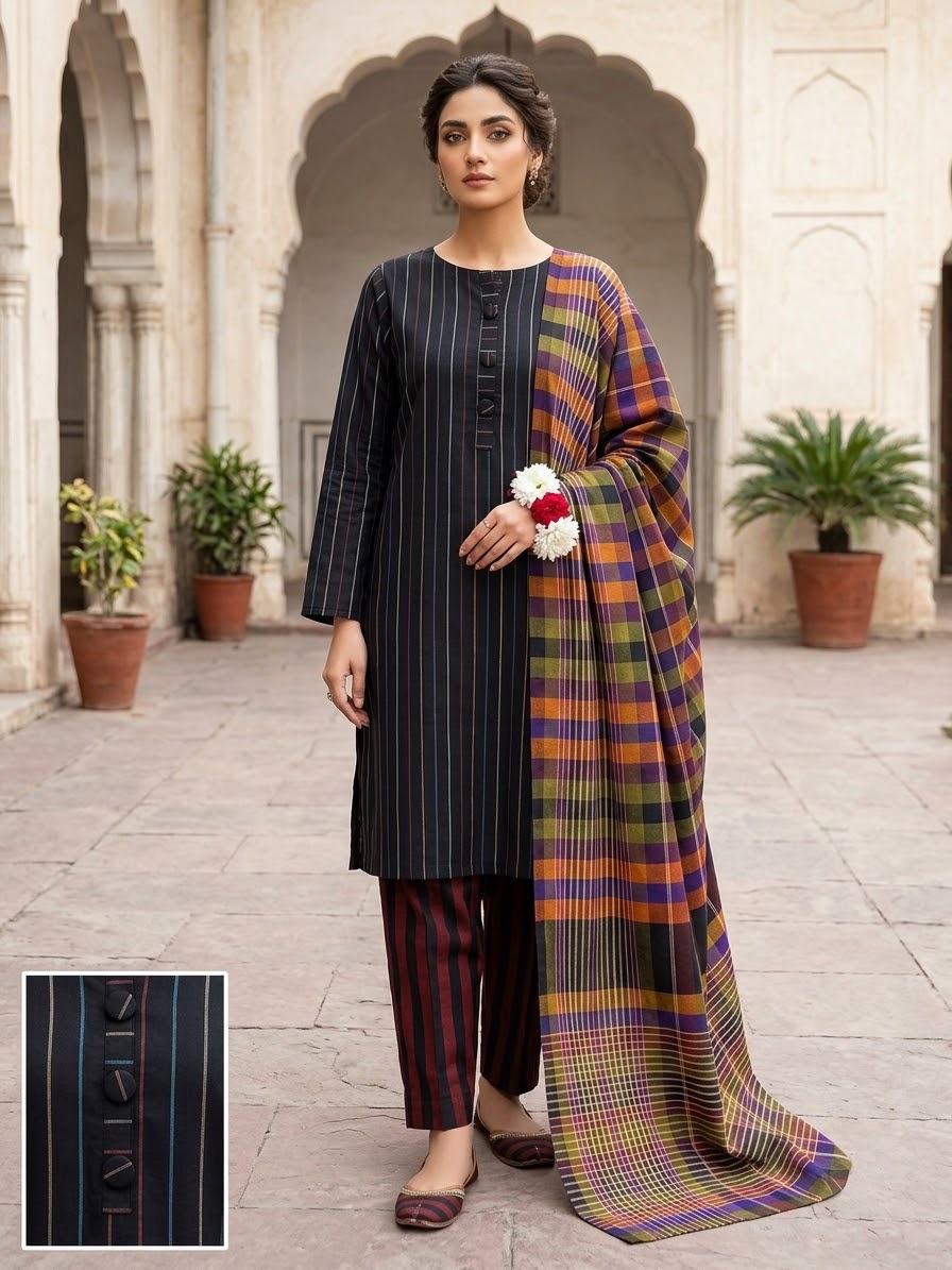 3PC Dress Multani Khaadi Sussi - New D2