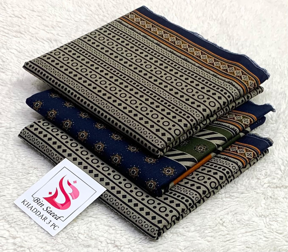 Bin Saeed 3PC khaddar 100% ORIGINAL 18