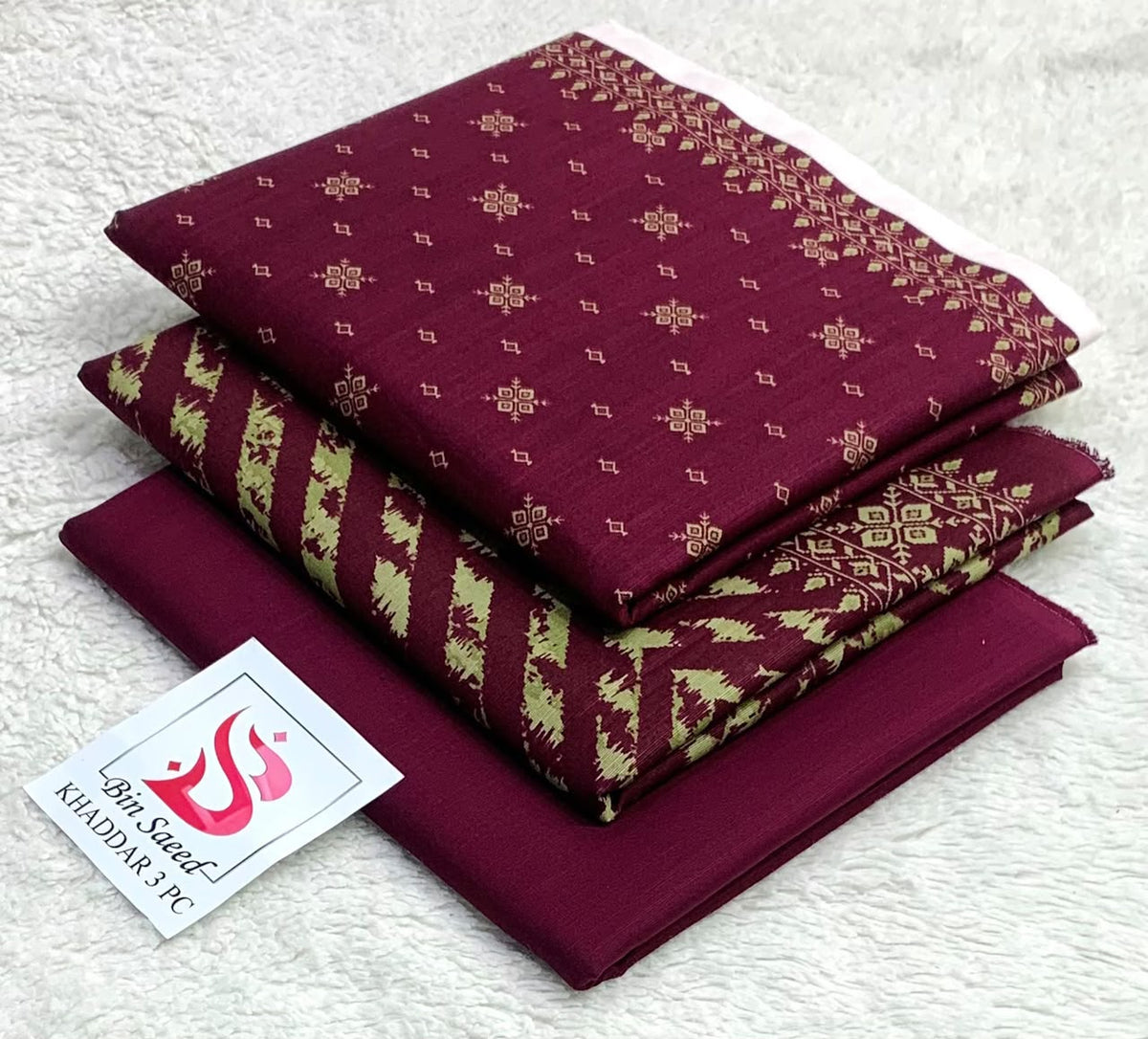 Bin Saeed 3PC khaddar 100% ORIGINAL 10