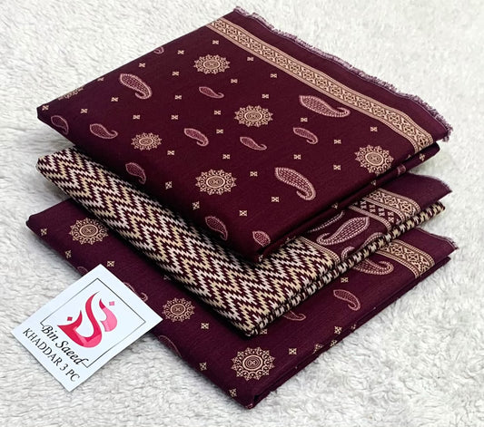 Bin Saeed 3PC khaddar 100% ORIGINAL 07