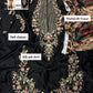 ETHENIC PREMIUM UNSTITCHED 2-PIECE SILK COLLECTION-BLACK