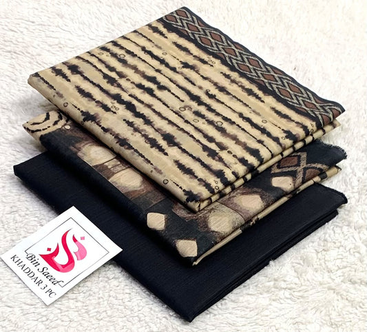 Bin Saeed 3PC khaddar 100% ORIGINAL 03